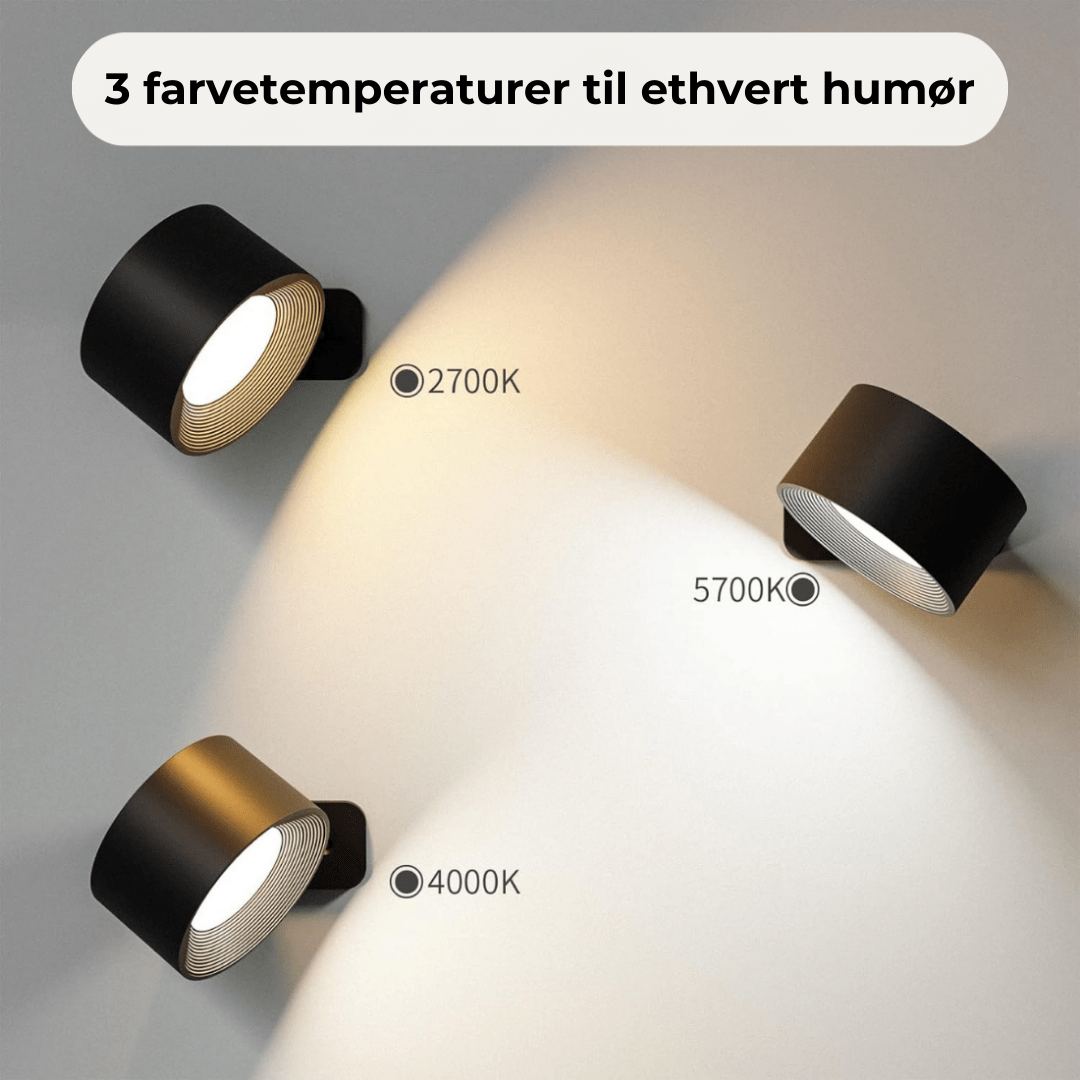 Flexilight™ | 360° trådlös uppladdningsbar vägglampa