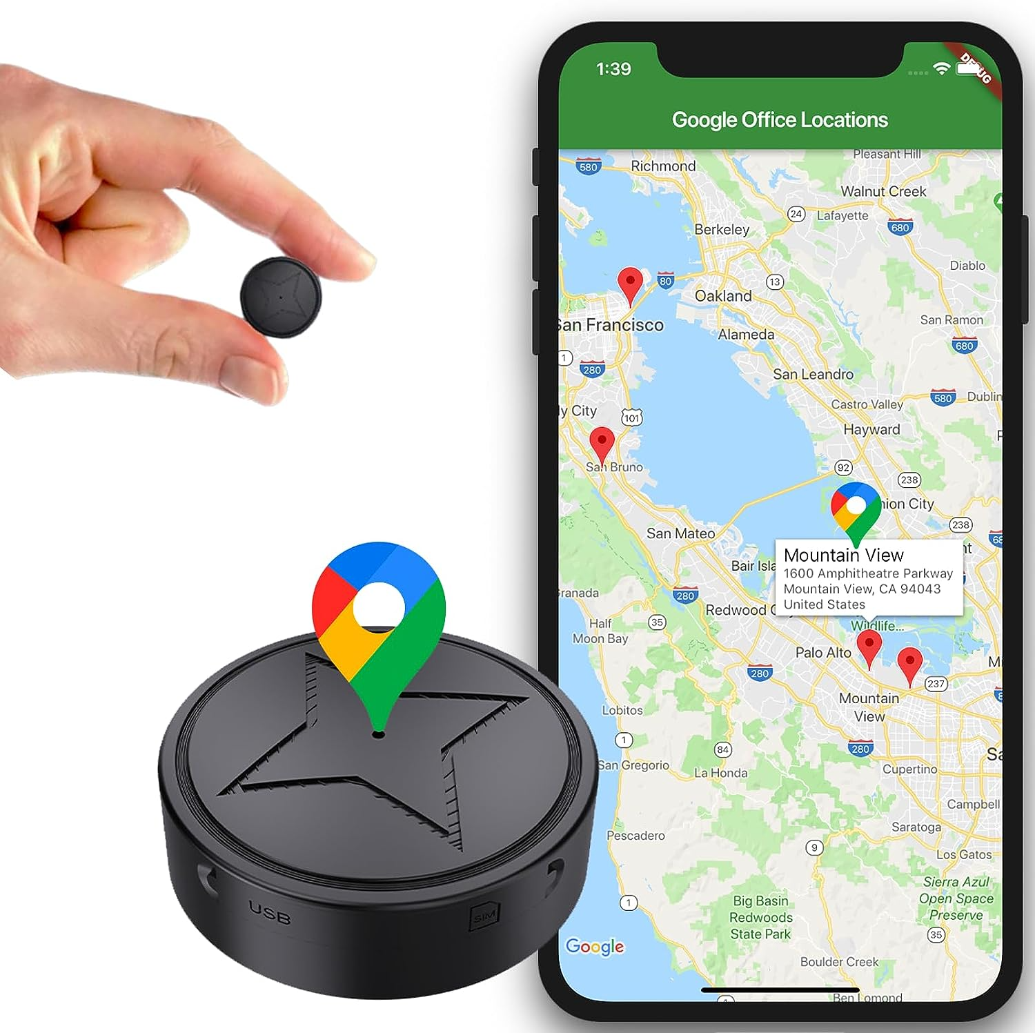 EasyTrack - Liten trådlös GPS-tracker med magnetisk fäste