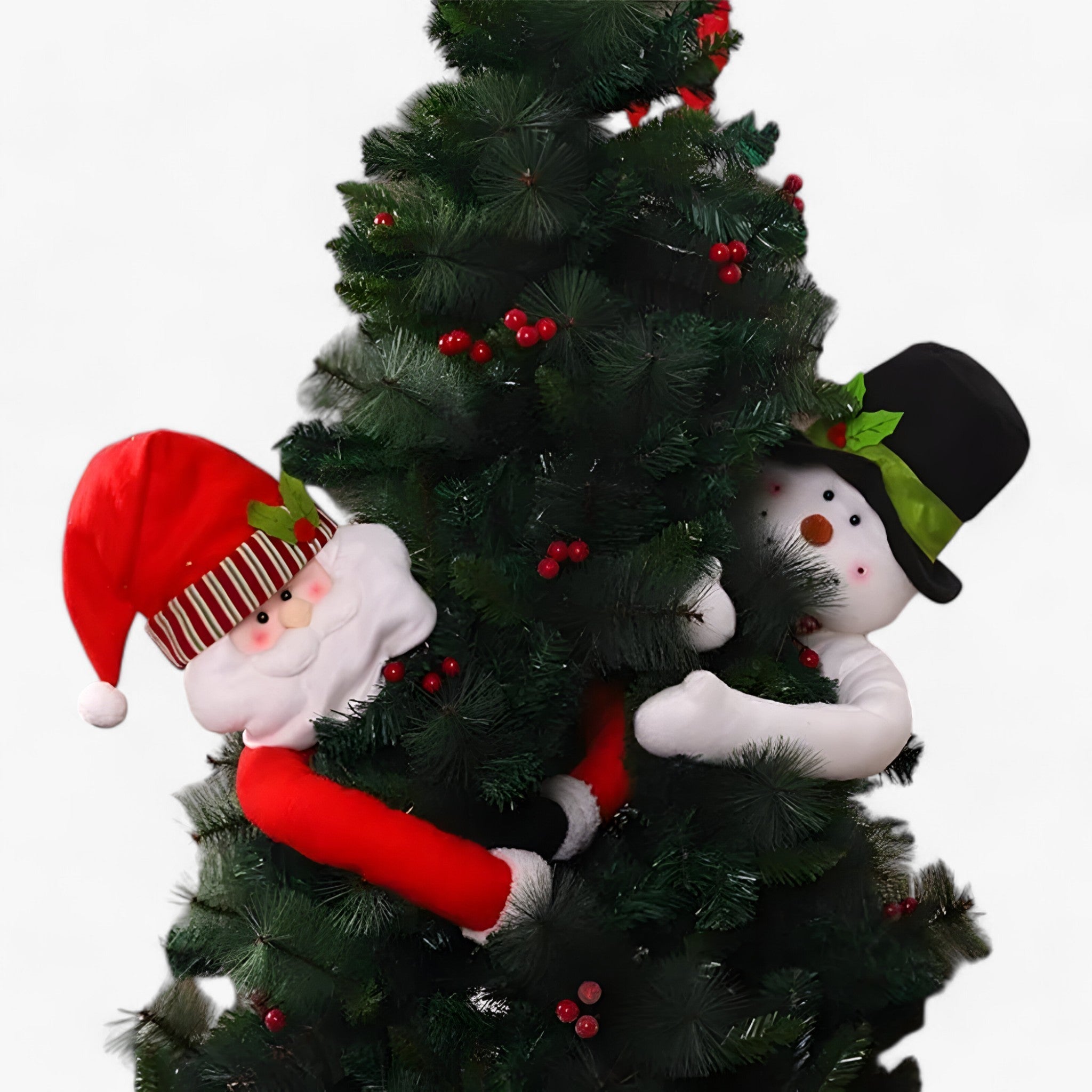 SantaHug | Juldekoration 105 cm – Ge ge din gran en rolig touch