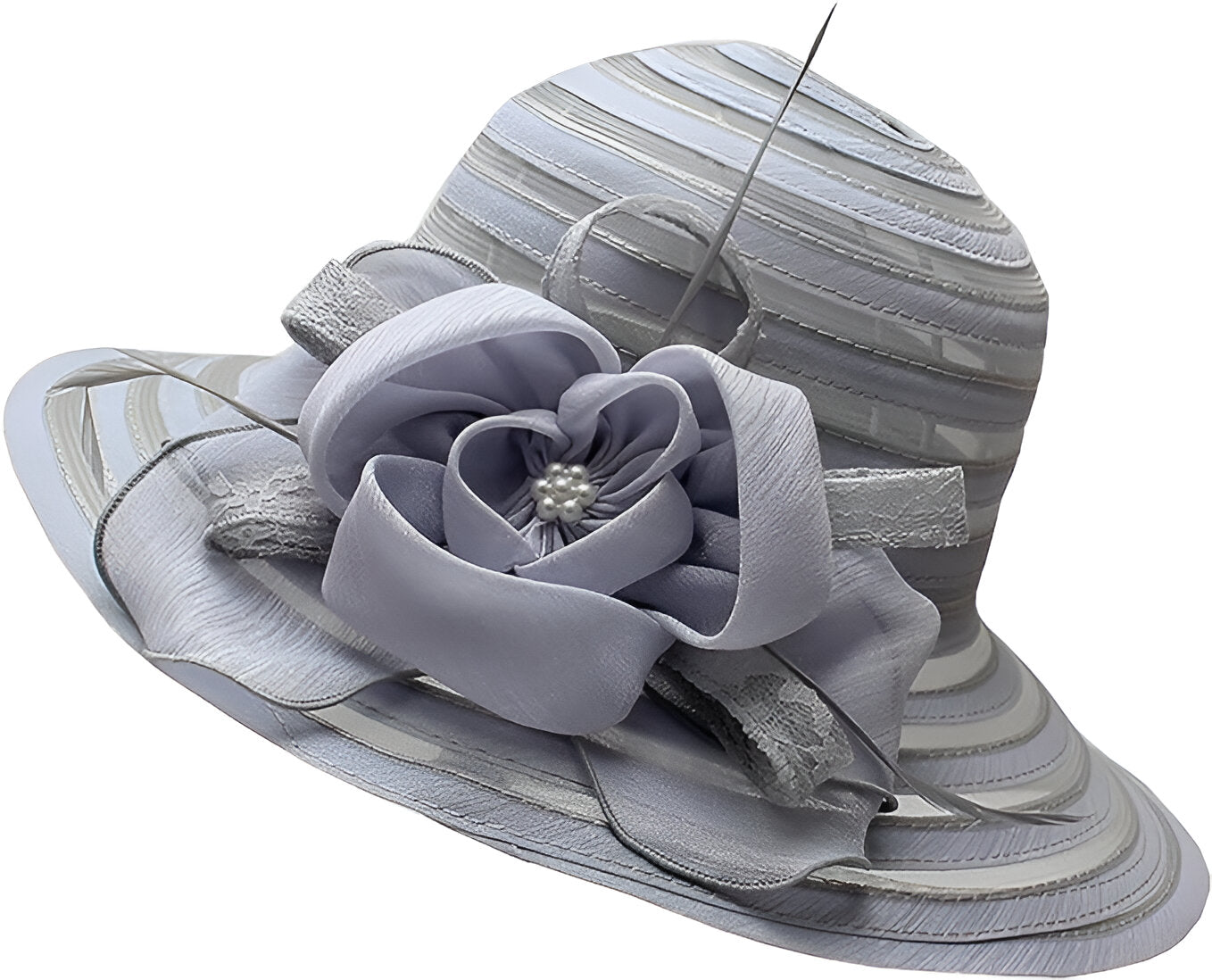 ELEGANS | Dam-Organza-Solhatt - Elegant solskydd