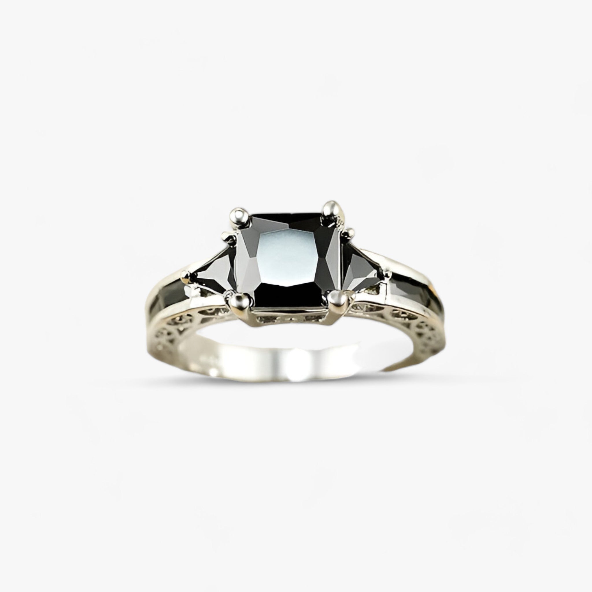 ELEGANTIA | Ring med princesslip - Lyxig glans