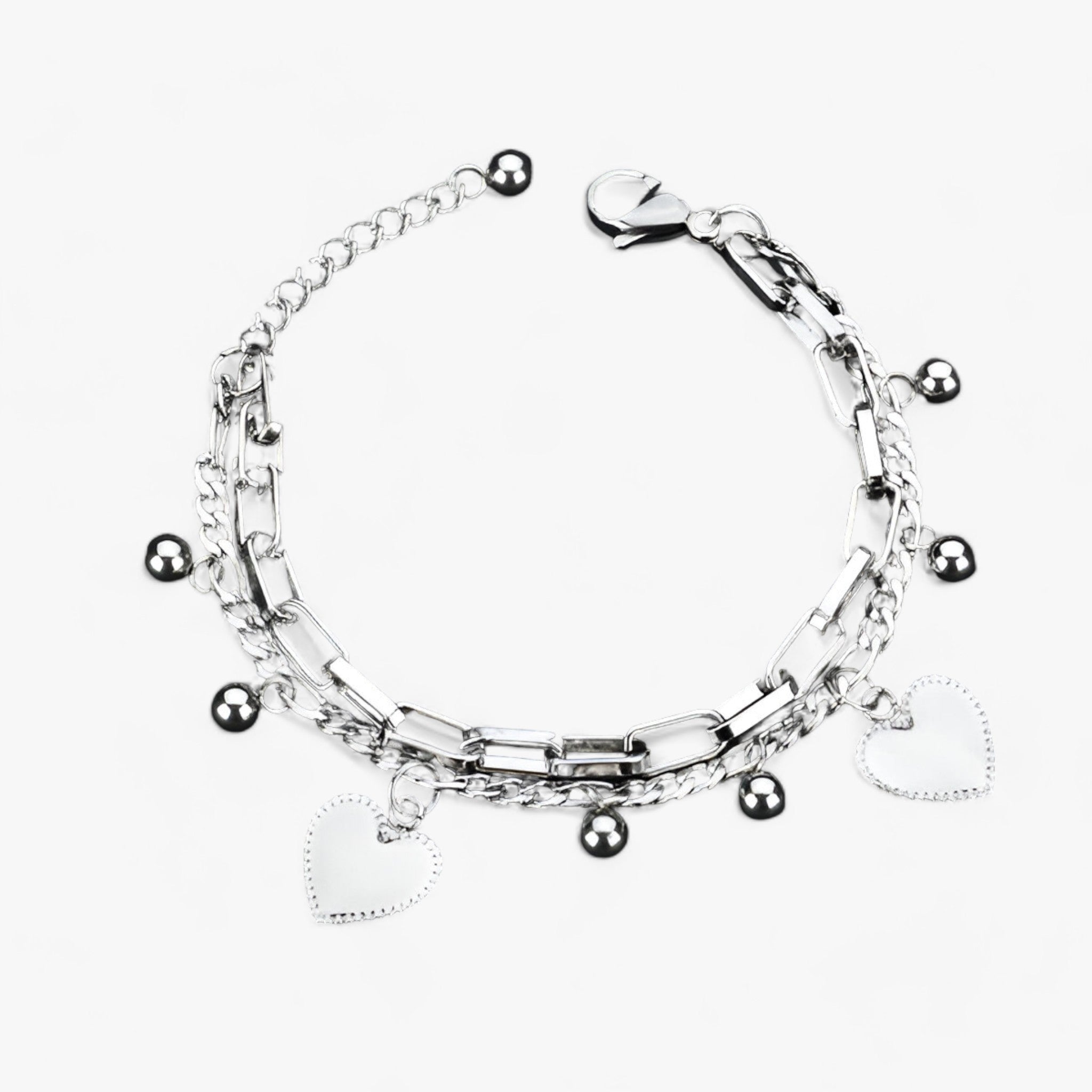 AMORE - Hjärta-berlock-armband - Elegant symbol för kärlek