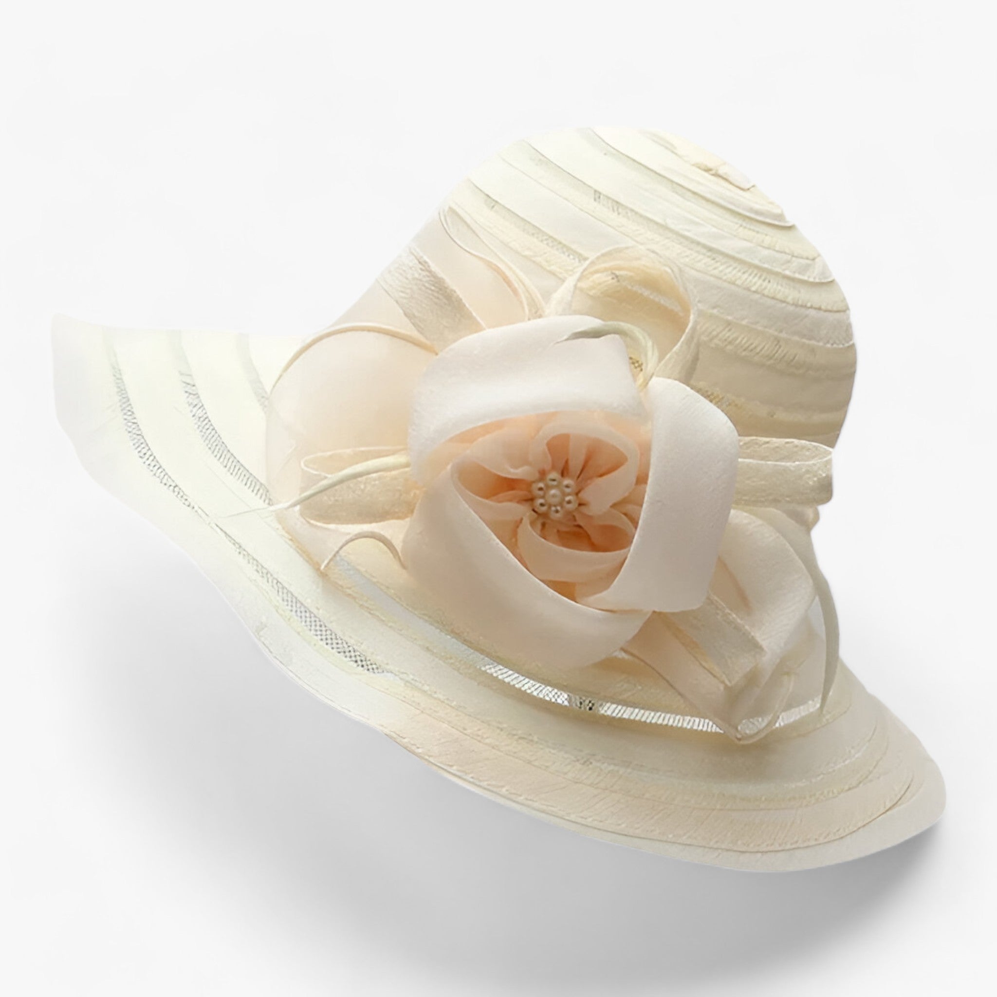 ELEGANS | Dam-Organza-Solhatt - Elegant solskydd